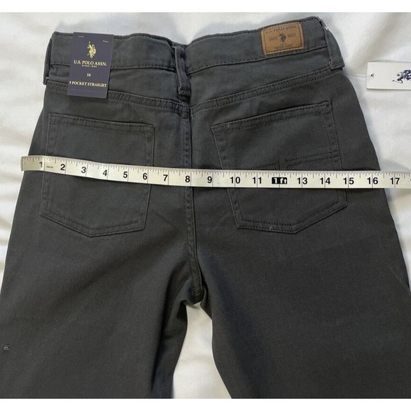 US Polo Assn Reinforced Knee 5 Pocket Straight Big Boys Size 16 Jeans - Picture 13 of 13